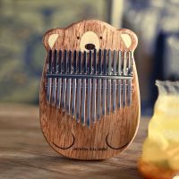 【YF】 Thumb Kalimba 17 Instrument Wood 21 Musical Childrens Mbira Acacia for Beginners