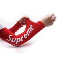 ♙ ปลอกแขน ผ้าเรยอน ลาย Supreme Champion ให้ความอบอุ่น สําหรับเล่นกีฬากลางแจ้ง ขี่จักรยาน ตั้งแคมป์ วิ่ง 1 คู่