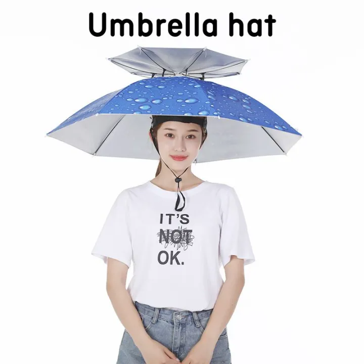 Umbrella Hat UVProtection Smart Umbrella Cap Outdoor Umbrella Hat UV