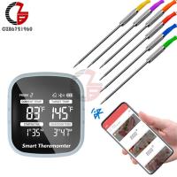 Wireless Smart Bluetooth Grill Thermometer For Oven Grilling Smoker With Magnet Wifi Wireless Remote Meat Barbecue BBQ 6pcs Prob