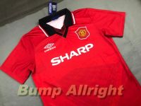 Retro : เสื้อบอลย้อนยุค Vintage เสื้อทีม แมนยู เหย้า 1994 Man Utd Home 1994 ลายสนาม สุดเท่ห์ !!