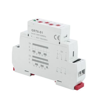 GEYA GRT8-S Asymmetric Cycle Timer Relay SPDT 16A Electronic Repeat Relay, GRT8-S1