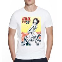 Funny Attack Graphic T-Shirt Retro Poster Design Summer Mens Harajuku T-Shirt O Neck Unisex Streetwear Hip Hop Tshirt