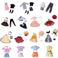 1Set Barbies Doll Clothes Accessories Mini Decoration Compact Various Fashion Doll Outfits Birthday Gift Mini Clothes Dress Set Electrical Connectors