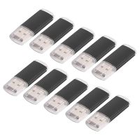 10ชิ้น64MB USB 2.0 Flash Memory Stick Drive Thumb Black