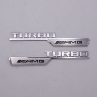 โลโก้ AMG TURBO โครเมี่ยม, ดำ 3.5x20x0.3