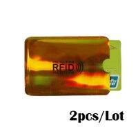 【❖New Hot❖】 bangho70 2ชิ้นป้องกันการบัตรเครดิต Rfid ไอดีธนาคารที่ใส่กระเป๋าใส่บัตรปกป้องตัวตนเคสแบบพกพานามบัตร