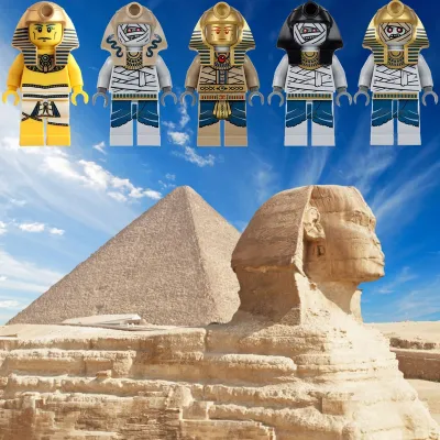 อียิปต์โบราณนักรบมัมมี่ของขวัญวันเกิดการศึกษาของเล่นสำหรับเด็ก DIY อาคารบล็อก Minifigures อิฐภาพยนตร์