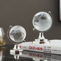 Glass Globe Mini Figurines Modern Home Decoration Educational Toys Office Supplies Retro World Globe Desk Decor Accessories