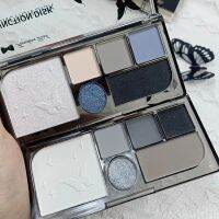 ♚☋♈ 6 Color Black Smokey Eyeshadow Pallets Face Matte Contour Blush Powder All-in-One Makeup Pigments Shimmer Women Cosmetics Korean