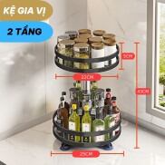 Kệ Gia Vị Xoay 360 Độ Đa Năng Thông Minh