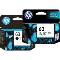 Hp 63 Black + Color หมึกอิงเจ็ท F6U62AA , F6U61AA