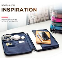 Portable A4 Document Bags Waterproof Multi-functional Mens Briefcases Laptop Notebook Pouch Travel Passport Holder Accessories Note Books Pads