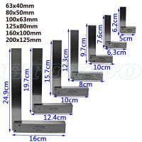 ช่างเครื่องชุดวิศวกรมุมฉาก90องศาเหล็กพื้นความแม่นยำวัดไม้ฉากแบบแข็งไม้โปรแทรคเตอร์ไม้บรรทัดสี่เหลี่ยม