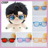 CXXP มี9สี อุปกรณ์เสริมเสริม สำหรับ1/31/4 BJD สำหรับตุ๊กตา15ซม./20ซม. แว่นตากรอบน่ารัก แว่นตาตุ๊กตาผ้าพลัฌ เสื้อผ้าแว่นตา