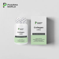 [++ดีลเด็ด++] คอลลาเจน พลัส ซิงค์ x 1 ขวด ฟาร์มาเวิลด์ Collagen plus Zinc Pharma World คอลลาเจนแคปซูล คอลลาเจนแท้ คอลลาเจนพลัส คลอลาเจน ซิงค์