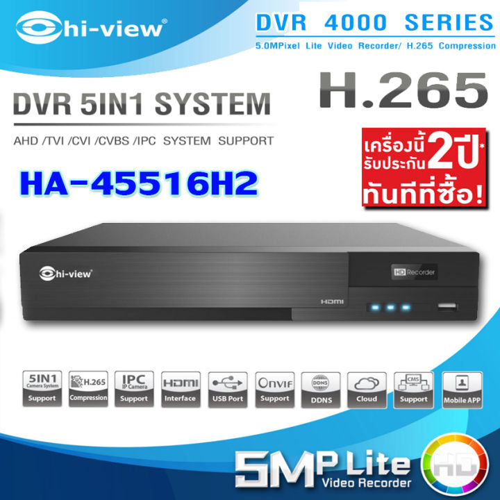 เครื่องบันทึก-dvr-hi-view-รุ่น-ha-45516h2-16chanel