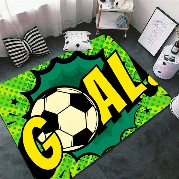 ลูกฟุตบอลแฟชั่น-neymar-พรมเช็ดเท้าสำหรับห้องนั่งเล่นพรมเสื่อผ้าสักหลาดกันลื่นพรมห้องครัวห้องน้ำ