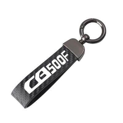Carbon fiber motorcycle keychain key ring for Honda CB500X CB500F CB 500X 500F Motorcycle Accessories