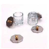 Crystal Glass Acrylic Powder Liquid Nail Cup Dappen Dish Lid Bowl Cup Holder Equipment Nail Art Tools Cups  Mugs Saucers