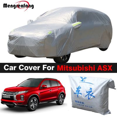 Selimut Mobil SUV ป้องกันรังสียูวีแดดฝนหิมะกันน้ำแข็งฝุ่นปกสำหรับ Mitsubishi ASX RVR 2010-2021กลางแจ้ง