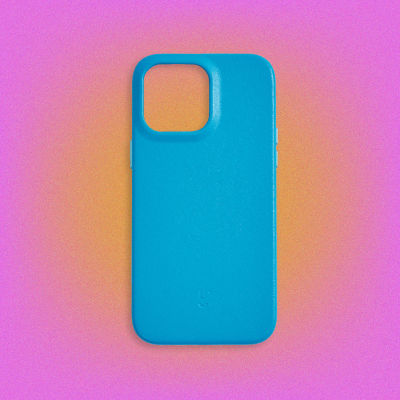 [The Local Collective] MagSafe Leather Phone Case in Blue