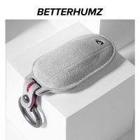 Fast NEW BETTERHUMZ Alcantara Wrap Car Reomte Key Case Shell Cover For Tesla Model 3 Model Y 2017-2021 KeyChains Keyring ออโต้เอ็กซ์