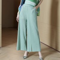 Miyake pleated pants 2022 summer new casual all-match wide-leg pants fashionable Western-style high-waisted slim drape pleated pants