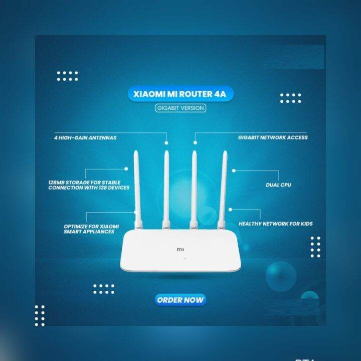 Router Mi Router 4a Gigabit Edition Lazada Indonesia