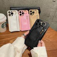 [Small M trend phone case]กระเป๋าสตางค์ Dompet Koin เกาหลีเคสนิ่มหนังสำหรับ iPhone 14 Pro Max 13 12 11 X XS XR 7 8 Plus ปลอกซิลิโคนกระเป๋าเก็บบัตรจากญี่ปุ่น