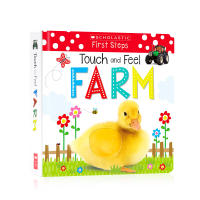 Farm paperboard touch Book touch and feel farm English original picture book scholastic early learners series for young children English Enlightenment early teaching word learning books learning music products