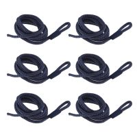 6 Pcs Boat Fender Lines 1/4 x 5FT Mooring Line Marine Docking Ropes Double Braid For Boat Yacht Fender Bumper Boat Accessories Accessories