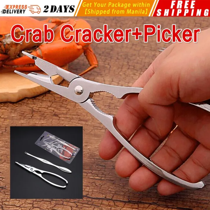 Seafood Tool Set Crab Shrimp Fruit Pliers Fork Spoon Set Nut Walnut