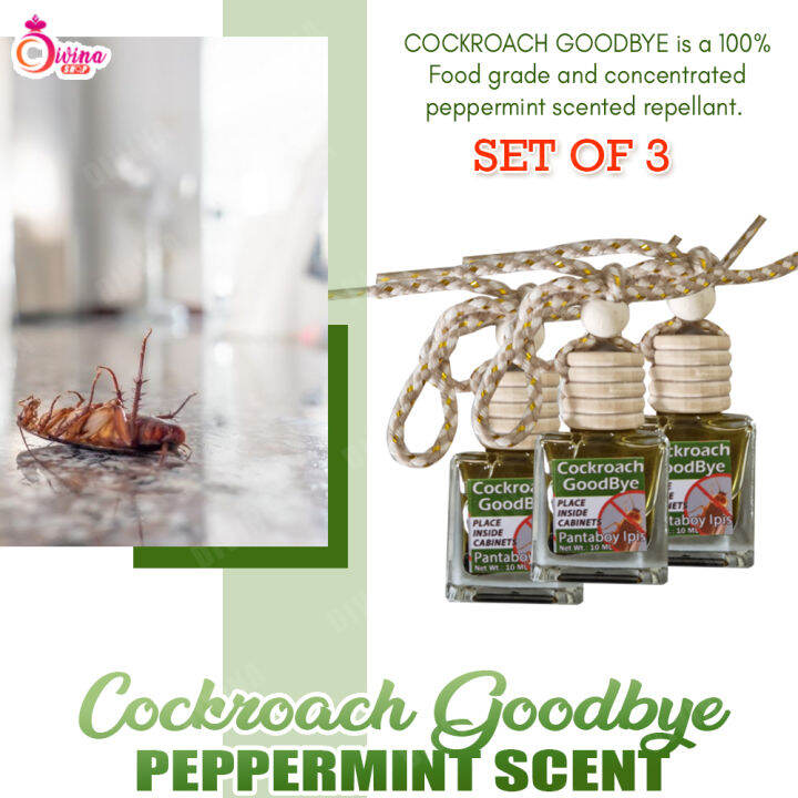 Cockroach Goodbye Repellant ( SET OF 3 ) 8ml Place inside the Room