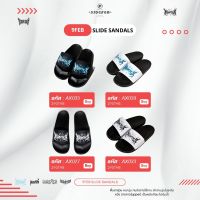 9FEB AX027-AX033-AX035-AX039 slide sandals รองเท้าแตะ ลาย thunder (แถมฟรี TOTEBAG NINEFEB)