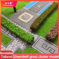 2PCS Shrub Strips Green Sand Table Miniature Model Simulation DIY Materials Grass Fence For Outdoor Indoor Building Diorama