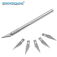 【YF】 1Set Non-Slip Metal Scalpel Tools Kit Cutter Engraving Craft knives  Blades Mobile Phone PCB Repair Hand