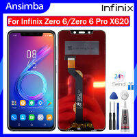 Ansimba 6.18 ของแท้สำหรับ Infinix Zero 6 LCD X620จอแสดงผล X620B และดิจิไทเซอร์หน้าจอสัมผัสแทนการประกอบสำหรับหน้าจอ LCD X620B Infinix Zero 6 Pro