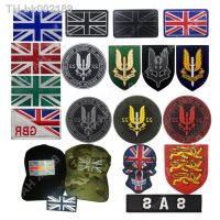 ☄ SAS United Kingdom Flag Reflective Embroidery Patch British Army Military Patches Tactical Emblem Appliqued UK Chevron PVC Badge