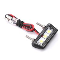 Universal LED License Plate light Mount bracket Bolt-On LED License Plate lights Lamp For Scooter Racing Motorcycles Accessories