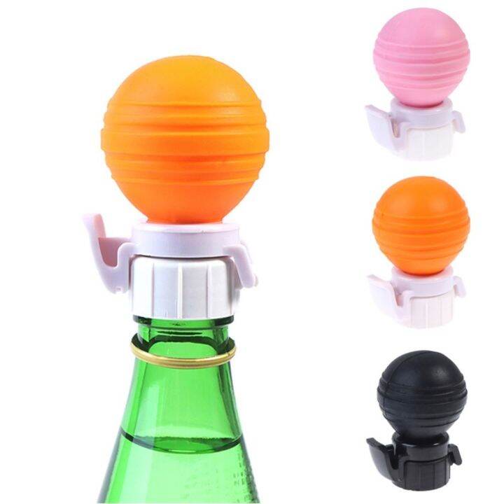 6URONGII Inflatable Cola Pump Air Tight Leakproof Bottle Stopper Drink
