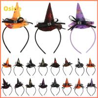 OSIDE 1PCS แฟชั่น Props Point Cap หมวกแม่มดฟักทอง ที่คาดผมหัวกะโหลกเทศกาล อุปกรณ์ประกอบฉากประสิทธิภาพ ที่คาดผมปาร์ตี้ เครื่องประดับศีรษะ ที่คาดผมฮาโลวีน