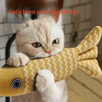 Teeth Grinding Catnip Toys Funny Interactive Plush Cat Toy Pet Kitten Chewing Vocal Toy Fish Bite Cat mint For Cats Toys