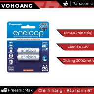 Bộ 2 pin sạc AA Panasonic Eneloop 2000mAh Trắng thumbnail
