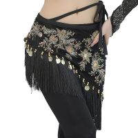 hot【DT】 2022 Embroidery Pattern Belly Hip Scarf Dancing Dresses Decoration Bellydance