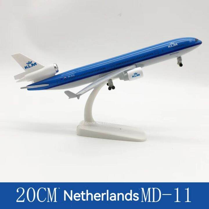 21cm-america-md-11-plane-klm-airlines-avi-o-com-landing-wheels-alloy-aircraft