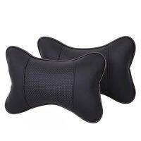 Headrest Hole digging Neck Support Faux Leather Auto Safety Pillow for Car