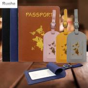 RUOHE Colorful Airplane Check-in Passport Card Case Baggage Boarding Pass