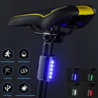 ℡✧ Bicycle Taillight Multi Lighting Modes Models USB Touch Sensing Led Bike Light Flash Tail Rear Lights for Road Mtb Bike Light