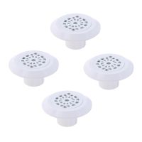 4Pcs Swimming Pool Accessories Replacement Round ABS Swimming Pool Drain Water Outlet